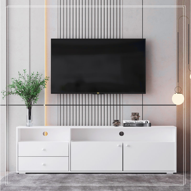 Crédence de rangement Xaira 62,99 W, Blanc antique
