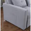 Zoey 33.25" Light Grey Linen Convertible Sleeper Chair With Side Pocket-1814619961