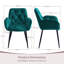 Luxury Modern Velvet Tufted Armchair with 11.5cm Thick Cushion for Dining Room, Restaurant, Reception Room, Hotel-435966722