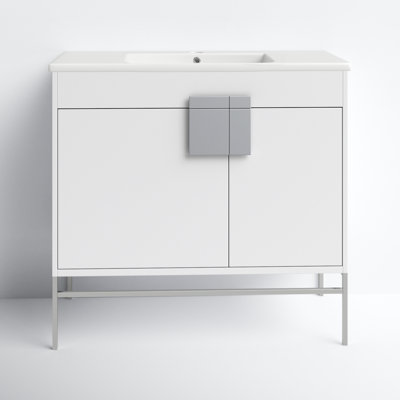 Maisie 36'' Single Bathroom Vanity with Ceramic Top