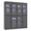 Vaisselier 100% bois massif 65 "avec verre givré, portes solides et tablettes réglables-1317595530