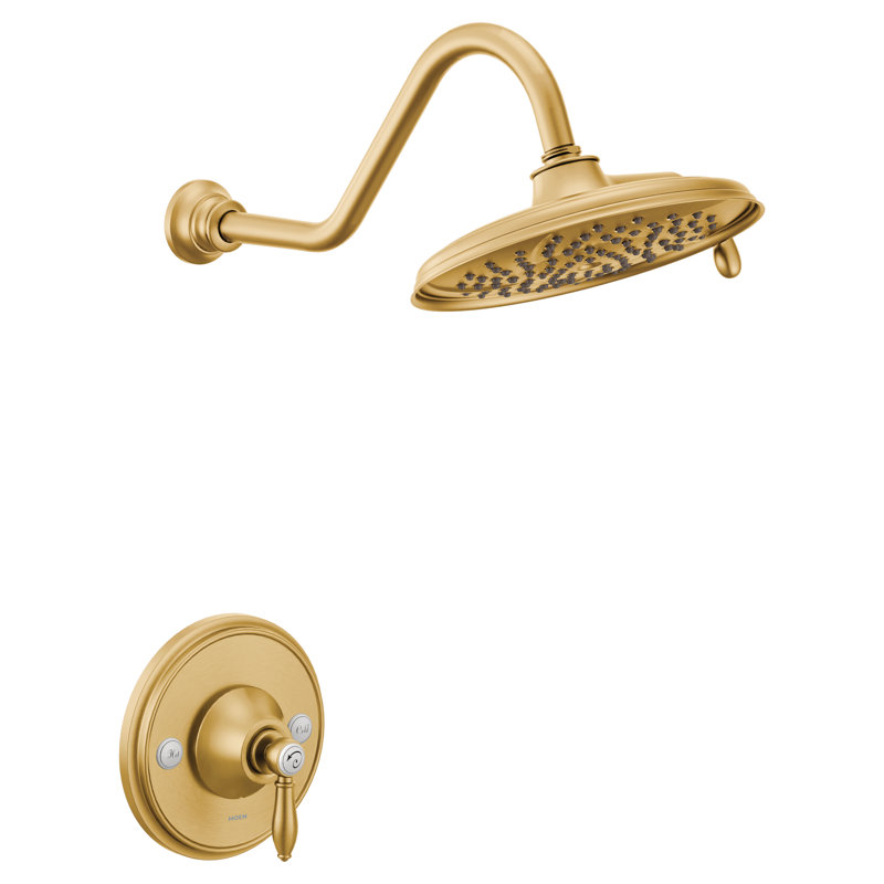 Moen Weymouth Posi-Temp Shower Trim Kit, Valve Required, Brushed Gold
