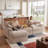 Boneless 70.8"W Oversized Corduroy Sectional Loveseat with Pillow Topped Arms, 4-Piece Modular Sleeper Sofa with 2 Ottomans, Under-Seat Storage & 2 Pillows for Living Room, Easy Assembly-503002675