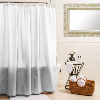 Rideau de douche simple en tissu