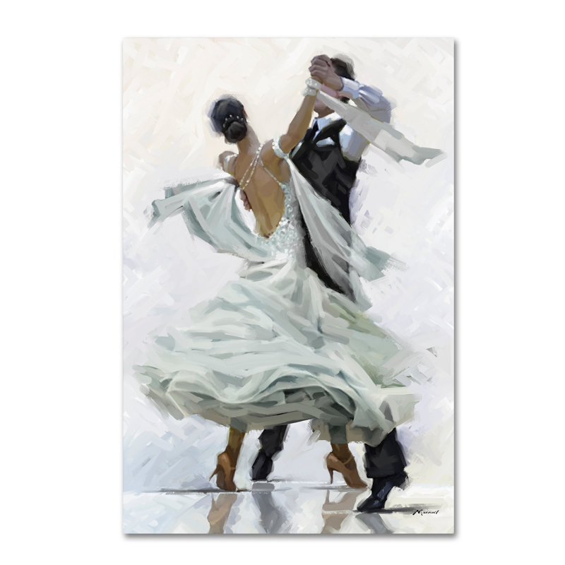 Art mural sur toile tendue - «Waltz» de Macneil Studio pour décoration de salon, de chambre à coucher ou de bureau - 12 x 19