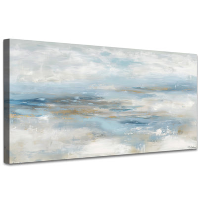 Large Canvas Wall Art - Abstract Art Prints for Living Room, Modern Artistic Pictures Wall Decor, Painted Artwork for Different Spaces, Wrapped Style Pine Frame, 30×60 inches
