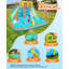 Inflatable Water Slide For Kids Backyard 11 In 1 Double Water Slides Bounce House With Blower, 5 Toys, Splash Pool,Climb Wall