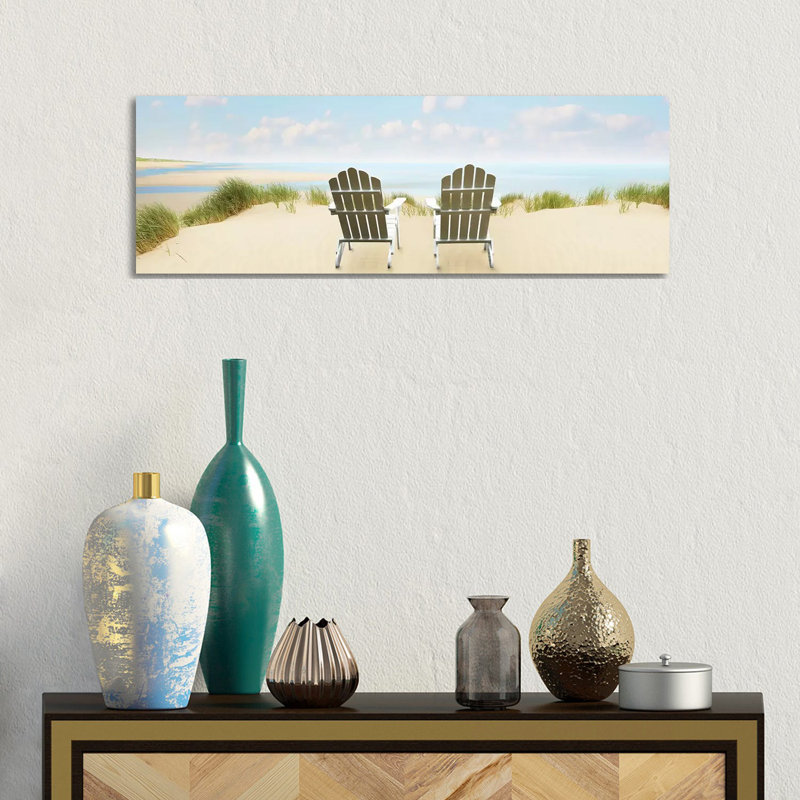 Beachscape Panorama VI by James McLoughlin - Wrapped Canvas Panoramic Print, 30.48cm H x 91.44cm W x 1.91cm