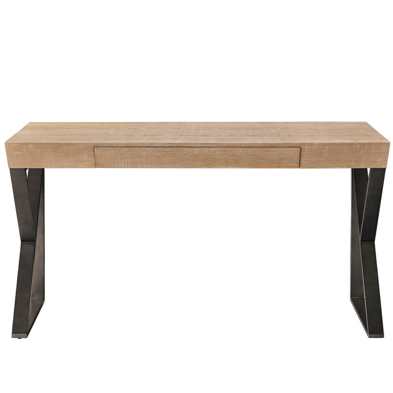 Ronan Writing Desk, Rustic Natural Oak