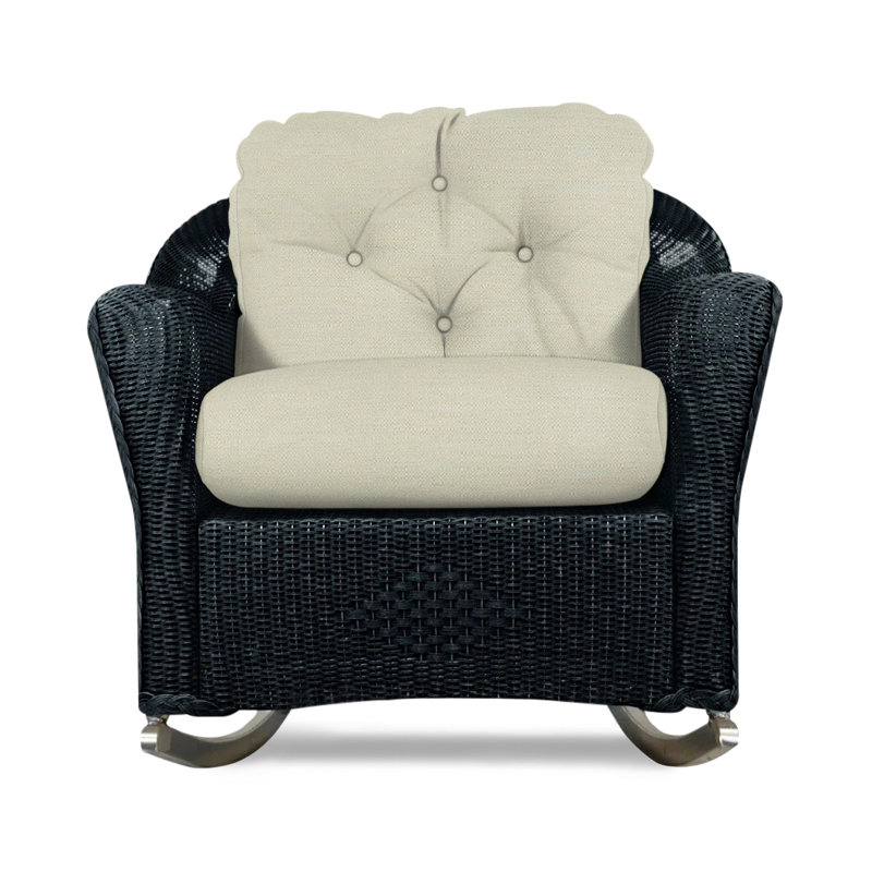 Reflections Outdoor Rocker Chair, Knix Granite, Ebony