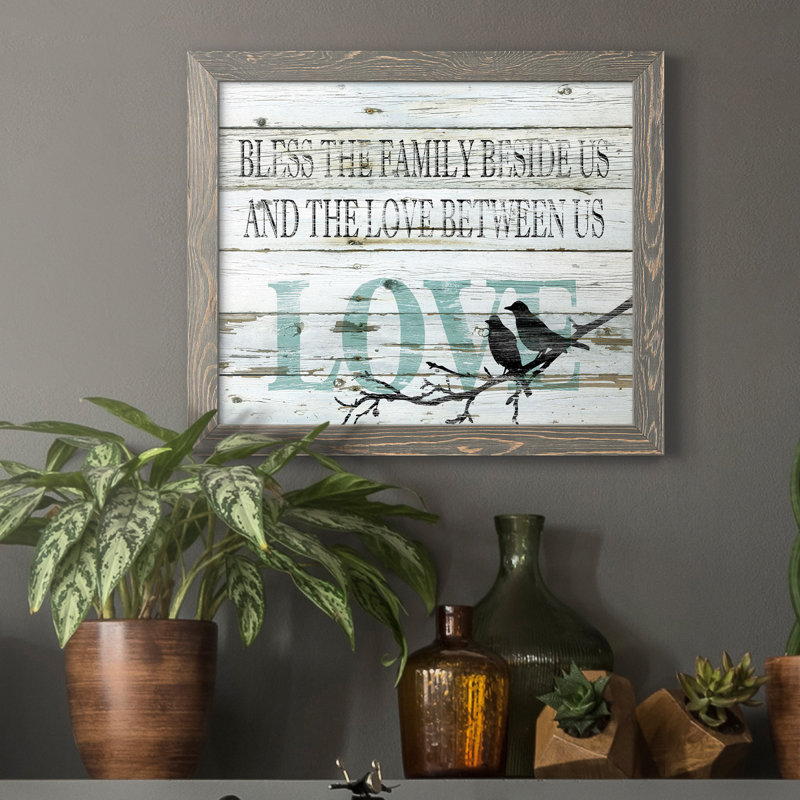 Amour entre nous - Impression sur toile, H 20 po x l 17 po x P 1,5 po, gris