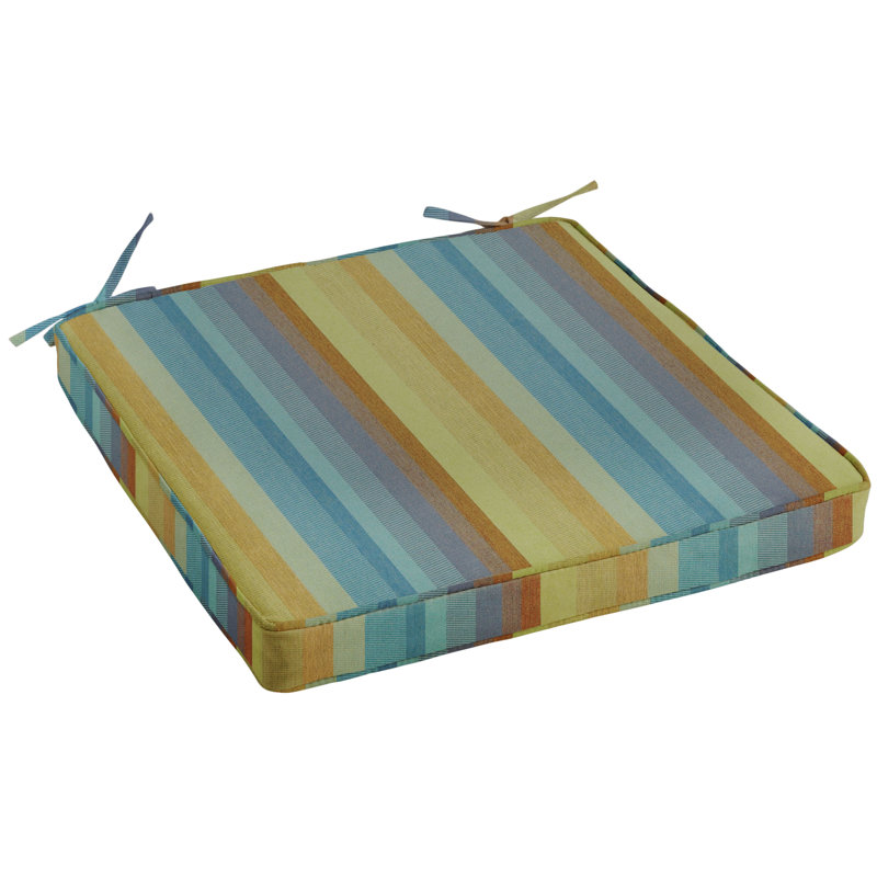 Chanson Outdoor Sunbrella Seat Cushion, Astoria Lagoon, 1