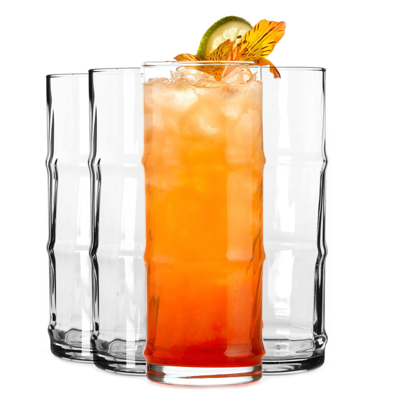 Verres Hi-Ball en bambou Libbey Tiki, 16 oz