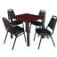 Plateau de table Kee Square, 4 chaises empilables-472020728-472020676-472020733