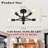 5-light Semi Flush Mount Ceiling Light Fixture