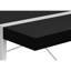 Porte-calendrier de bureau moderne, 122 cm (48 po), stratifié noir et métal gris, support pour imprimante, idéal pour le bureau à domicile, pour suivre les dates.