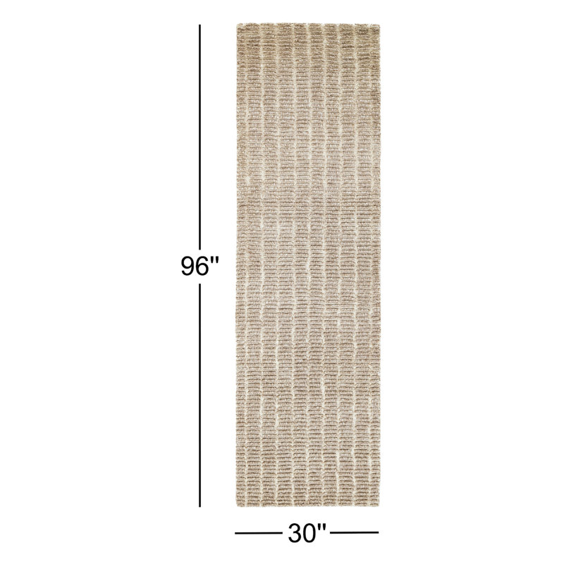Debra Wool Area Rug, Runner 2'6" x 8'