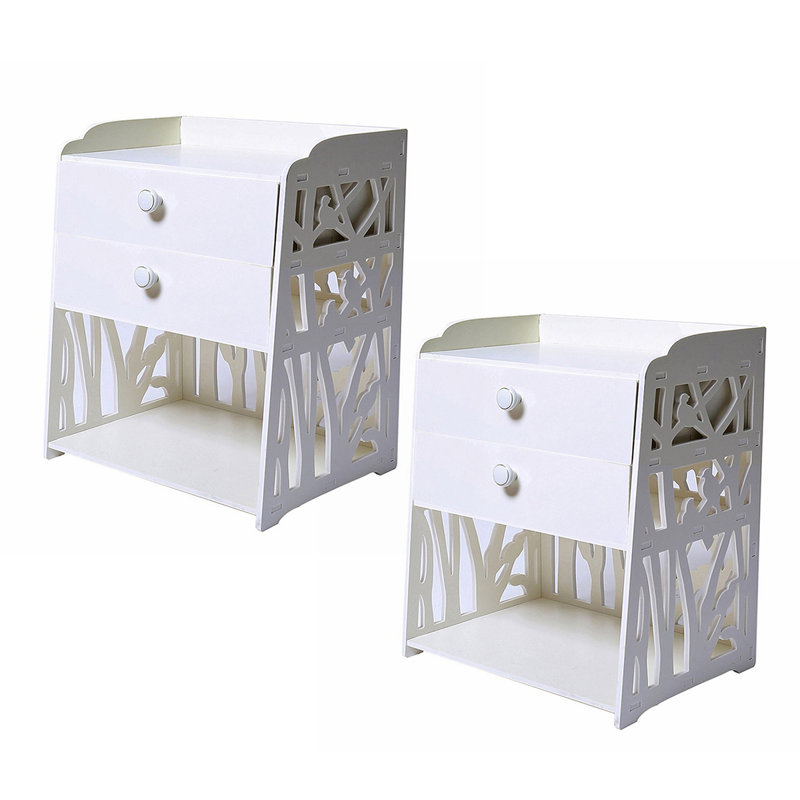 Table de chevet 2 tiroirs Ryden