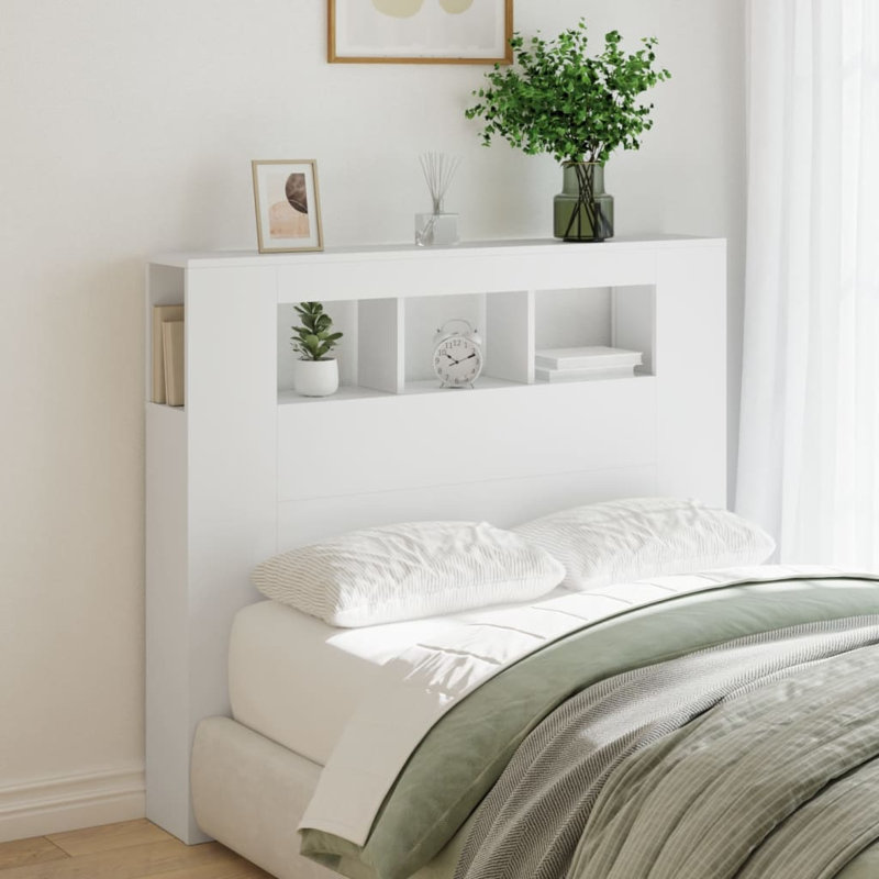 Nevio Headboard, White, 120 x 103.5 cm