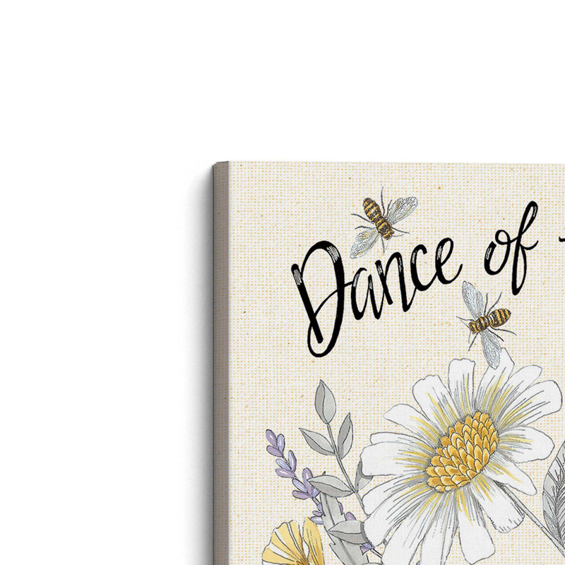 «Dance of the Honeybees» par Deb Strain, reproduction d'art, L 36 x H 36, Ne s’applique pas, Toile non encadrée