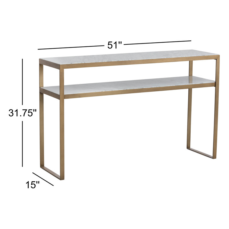 Directions 51'' W Marble Console Table