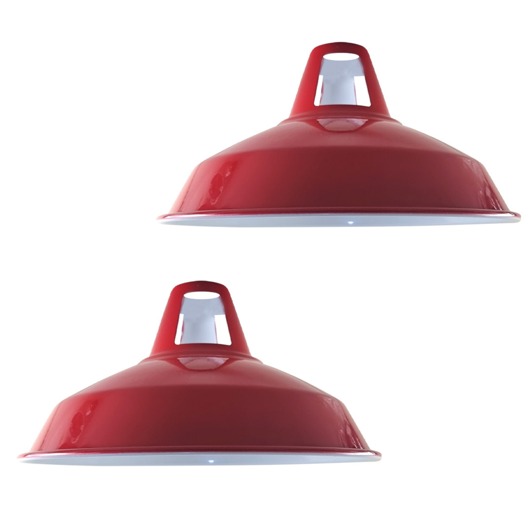 Alkis 16cm H x 30cm W Metal Barn Slotted Lamp Shade ( Uno )