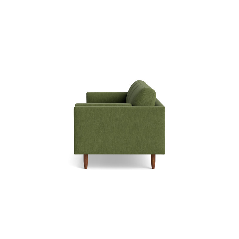 Skinny Fat Sofa (95"), Performance Weave - Basil