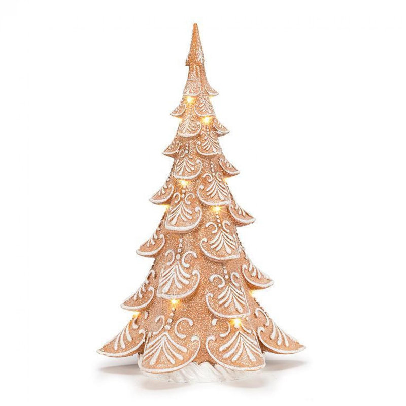 Gingerbread Led Tree Statuette