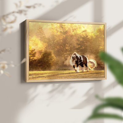 Horse Motion III -Framed Print - Restickable