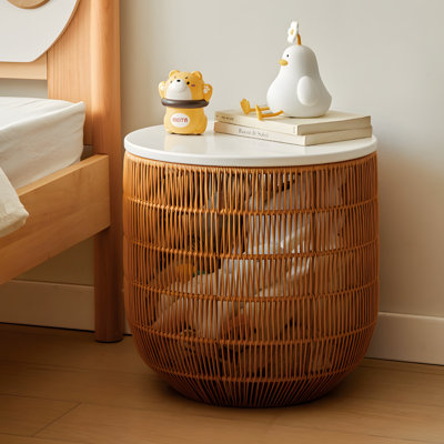 Japanese Style Woven Laundry Hamper For Home, Ins Bedroom Clothes Storage Basket, Bathroom Washing Basket With Handles