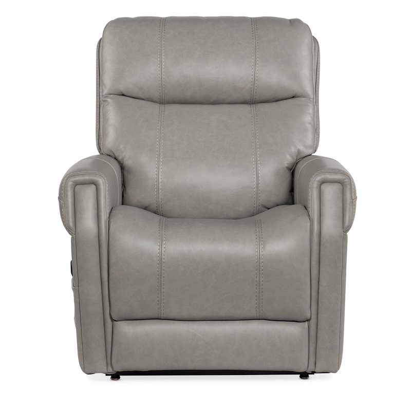 RC Recliner, Gray Genuine Leather