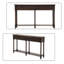 Console de 58,02 po, table d'entrée minimaliste à 2 tiroirs, table de canapé avec tablette inférieure pour le salon, couloir-181661024