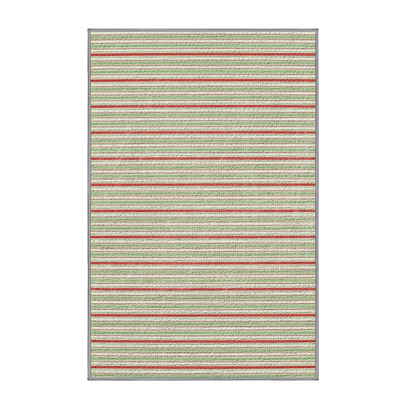 Striped Indoor Rug, Rectangle 4' x 6'