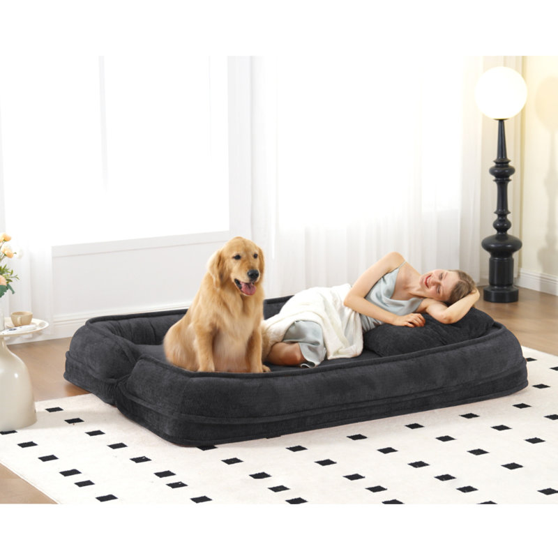 [Nouveauté] [Vidéo fournie] Lit double pour chien, Polyester noir