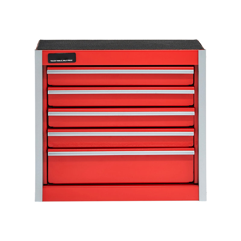 Organisateur d'outils rouge 8,6 pouces avec 5 tiroirs, rangement de matériel de bricolage et de papeterie, tiroirs multicouches pour catégorisation, mini boîte à ouverture facile pour organiser efficacement les fournitures de bijoux,