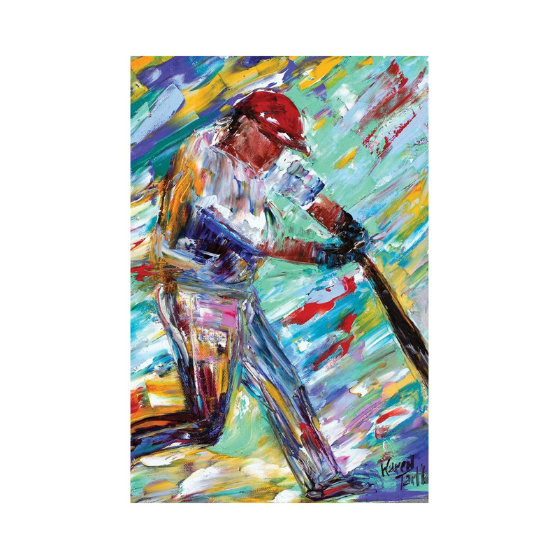 Grand Slam 1 Piece Wrapped Canvas Painting, 66.04 cm H x 45.72 cm W x 3.175 cm D