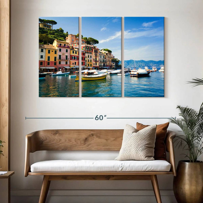 Kavia Portofino, bord de mer, H 32 po x l 50 po