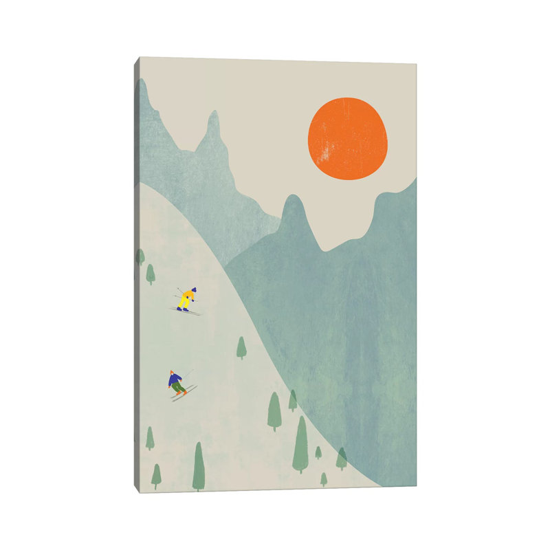 Ski Set II by Flatowl - Wrapped Canvas Print, 101.6 cm H x 66.04 cm W x 1.91 cm D, Wrapped Canvas