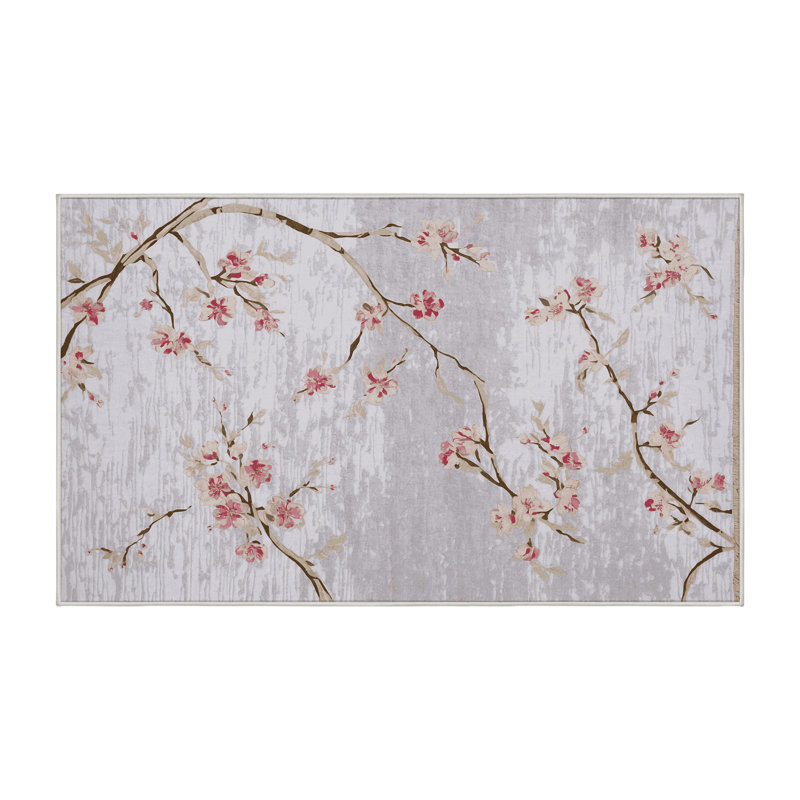 Machine Washable White Area Rug, Rectangle 8' x 12'
