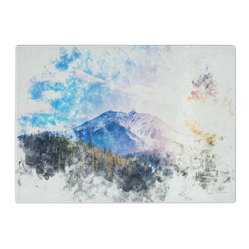 Tempered Glass Sunlight over Canada Chopping Board, 20 cm x 28.5 cm
