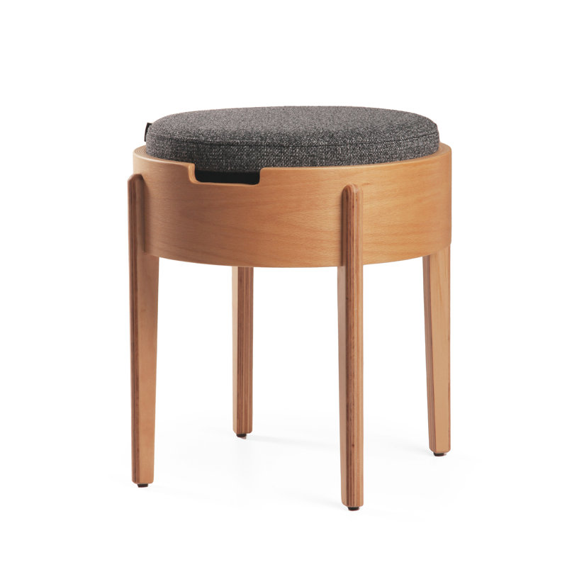 Eti Round Pouf, Natural