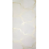 Beige Off White Cream Gold Metallic Trellis Honeycomb Hexagon Lines Wallpaper 3d