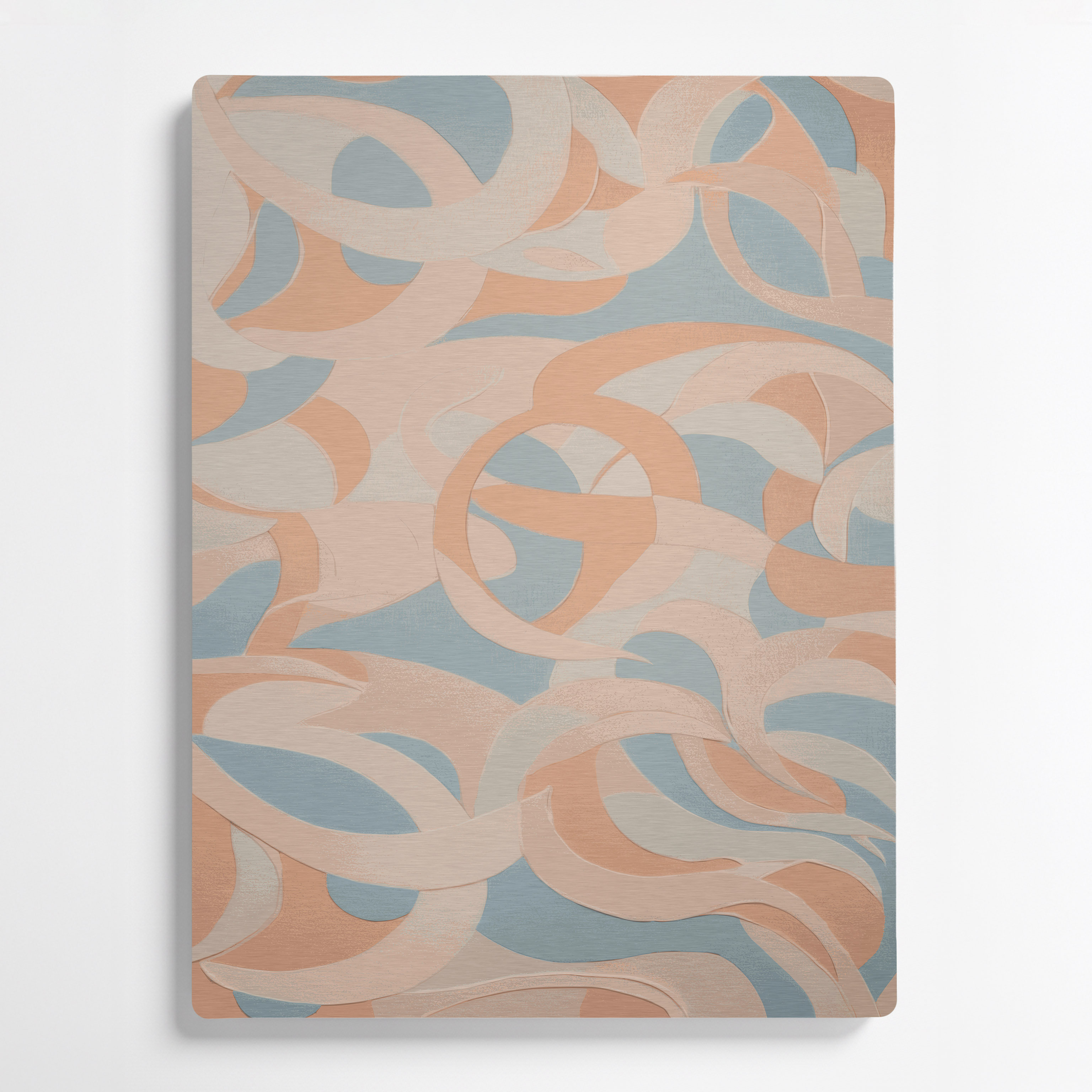 Brayden Studio® Abstract Shapes 33 Gray Metal Wall Art | Wayfair