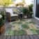 Machine Washable Indoor/Outdoor Cinead ACN1722 Green Rug