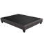 Contemporain 14 po Base de matelas plateforme, base de lit rembourrée, gris foncé-1404205419