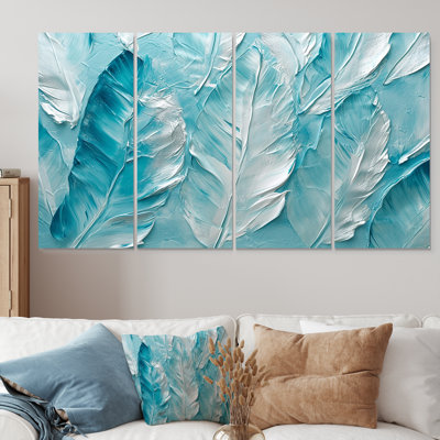 Tetsu - FeathersWall art Wall Art Set 4 Piece