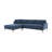 Velvet L-Shaped Sectional-87793260-87793259