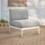 Patioflare Leaf Modular Armless Patio Chair, Grey