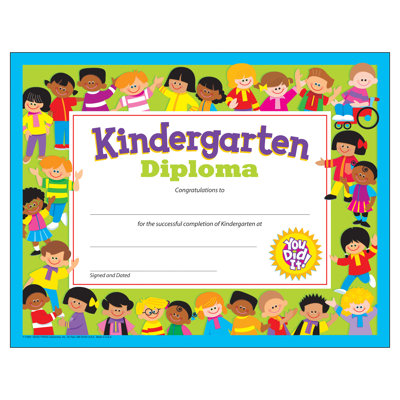 Kindergarten Diploma Certificate