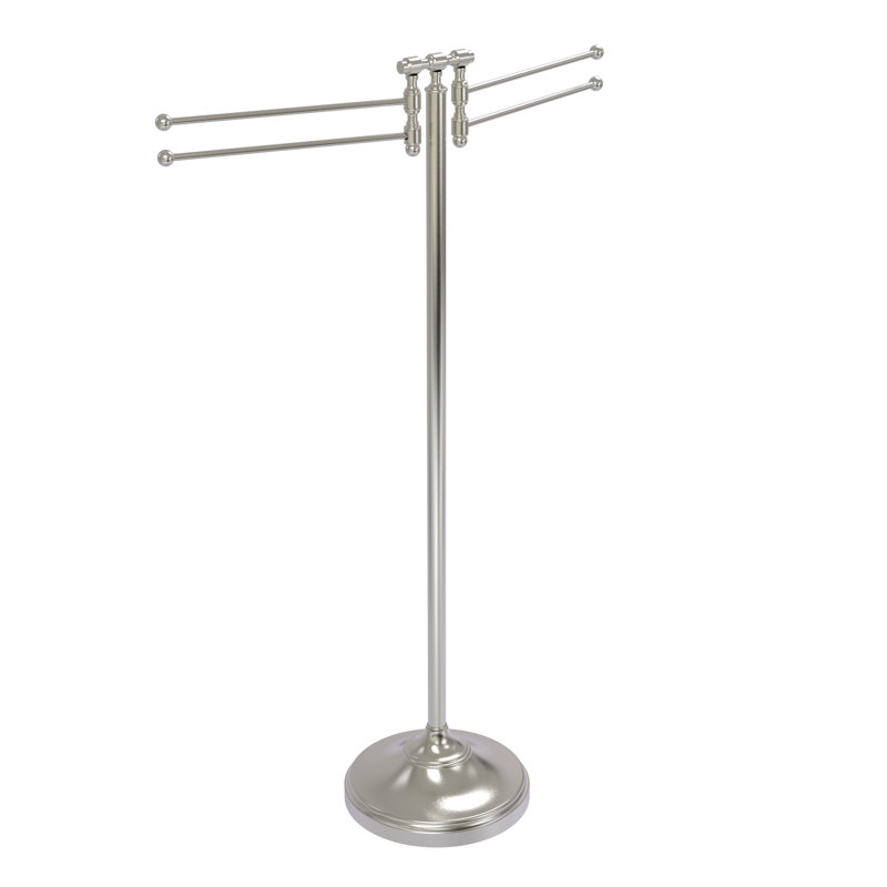 Porte-serviettes sur pied plancher Gober, Nickel satiné